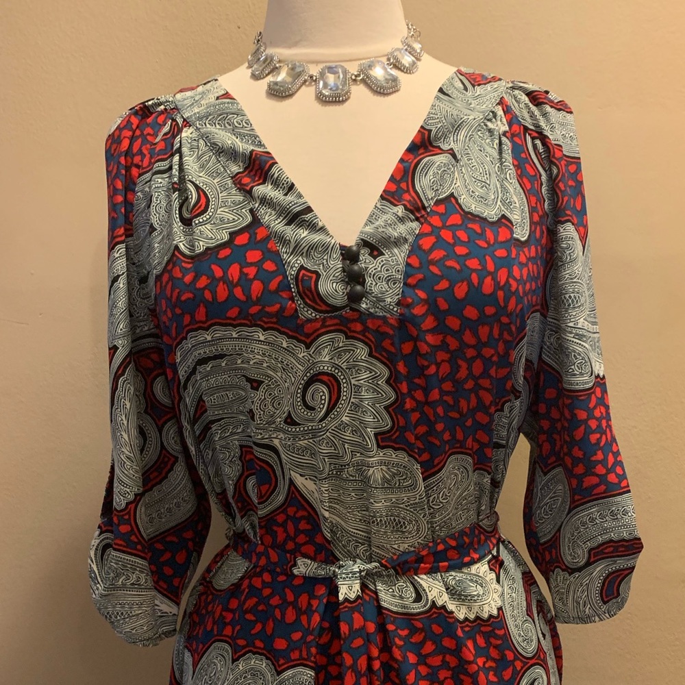 High Low Paisley Tunic